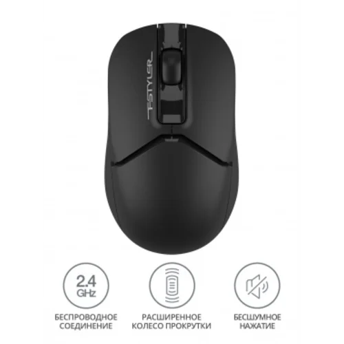 Мышь A4Tech Fstyler FG12S черный оптическая (1200dpi) silent беспроводная USB (3but) Мышь A4Tech Fstyler FG12S черный оптическая (1200dpi) silent беспроводная USB (3but)